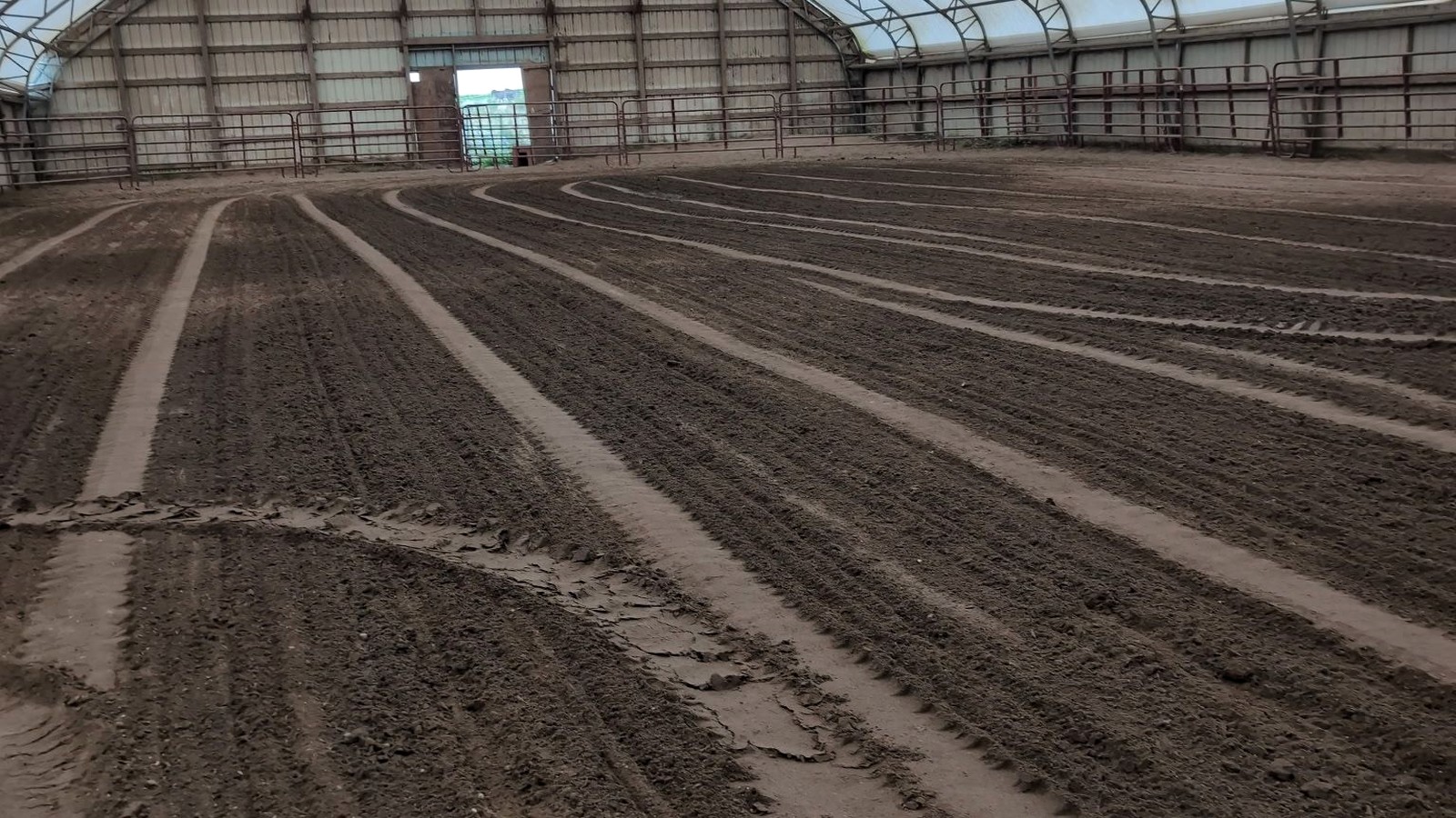 Indoor riding arena at Solid Rock Redemption Center